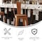 Flash Furniture Orange Metal Stool with Teak Poly Seat ET-3534-30-OR-PL1T-GG - alternate 3
